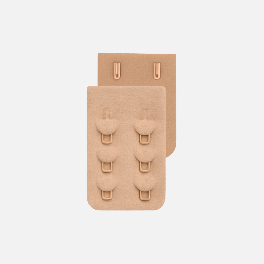Rallonge de soutien-gorge NAVEA, coloris beige — les deux faces, agrafes et œillets