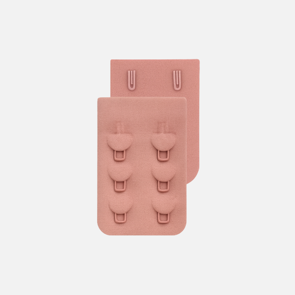 Rallonge de soutien-gorge NAVEA, coloris blush — les deux faces, agrafes et œillets